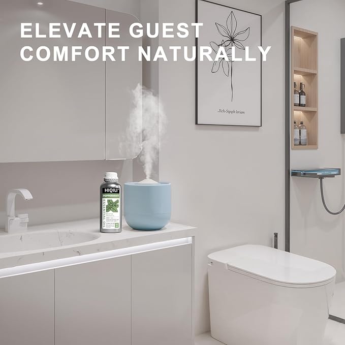 HIQILI Peppermint Essential Oil 32oz 100% Pure Natural Aromatic Oil for Freshening Air, Hair Care, DIY Soap, SPA & Home Use-BrightBean Baby