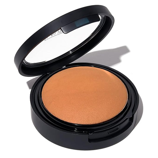 LAURA GELLER NEW YORK Baked Double Take Powder Foundation - Honey - Buildable Medium to Full Coverage - Matte Finish-BrightBean Baby