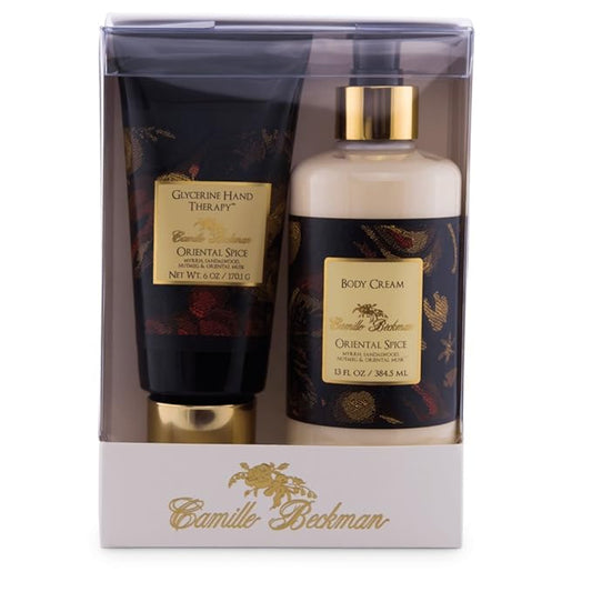 Camille Beckman Hand and Body Duet Set, Silky Body and Glycerine Hand Cream, Oriental Spice-BrightBean Baby