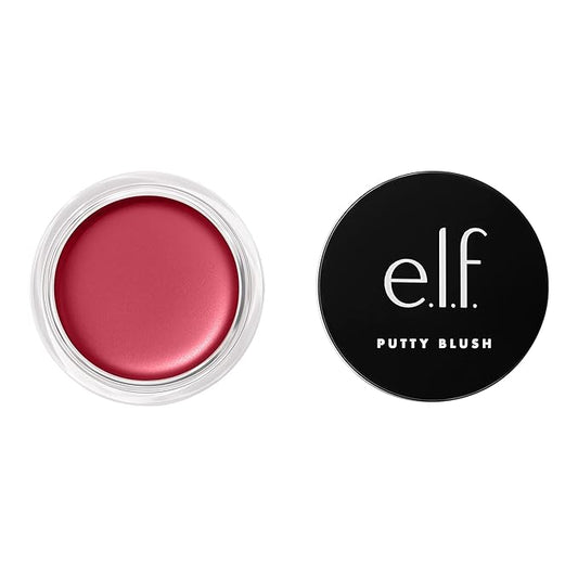 e.l.f. Putty Blush, Creamy & High-Pigment Formula For A Natural Glow, Delivers A Semi-Matte & Powder Finish, Vegan & Cruelty-Free, Caribbean-BrightBean Baby