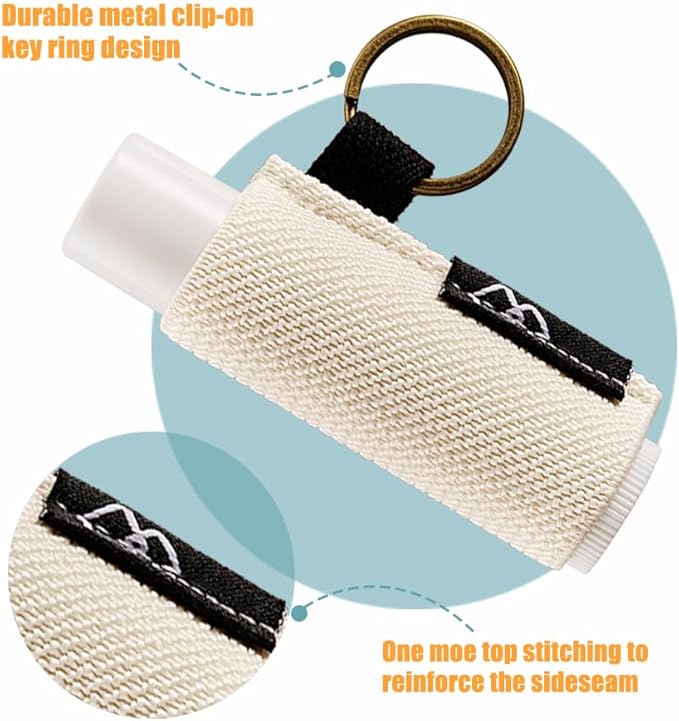WK IEASON Lip Balm Holder Keychain Bulk Chapstick Holder Key chain-BrightBean Baby