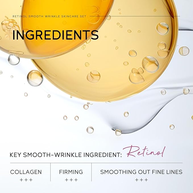 Retinol Skin Care Set, Dark Spot Remover for Face with Face Serum, Eye Cream, Moisturizer, Anti Aging Facial Skin Care Routine Kit, Wife Mom Women Gifts for Christmas Stocking Stuffers-BrightBean Baby