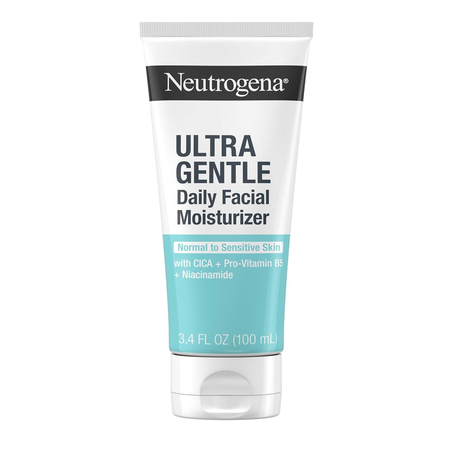 Neutrogena Fragrance Free Daily Facial Moisturizer, Face & Neck Moisturizer for Sensitive Skin with Vitamin B3, Pro-Vitamin B5 & Vitamin E Supports Skin's Dynamic Barrier, 3.4 fl. oz-BrightBean Baby