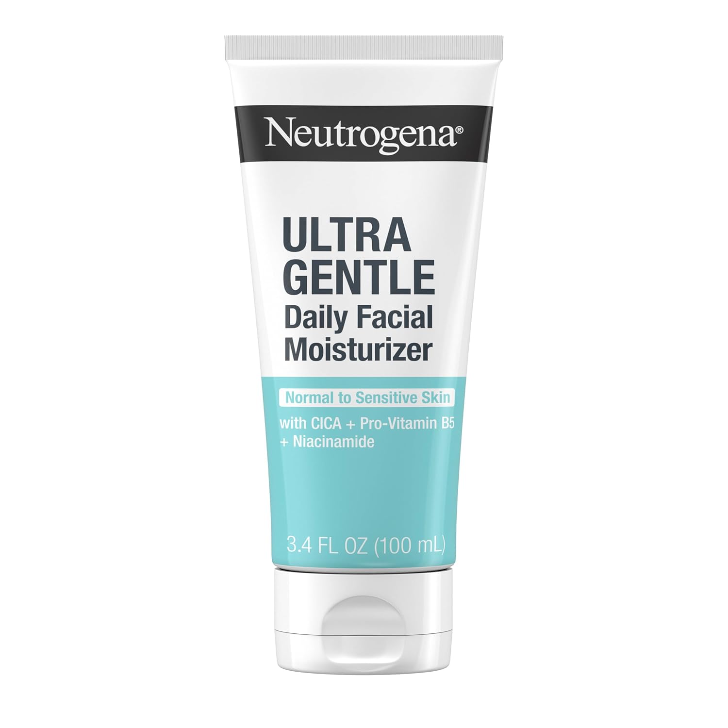 Neutrogena Fragrance Free Daily Facial Moisturizer, Face & Neck Moisturizer for Sensitive Skin with Vitamin B3, Pro-Vitamin B5 & Vitamin E Supports Skin's Dynamic Barrier, 3.4 fl. oz-BrightBean Baby