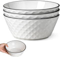 Yeacccng Ceramic Soup Bowls Set of 3, 46oz Deep Soup Bowls, Scratch-Resistant, Lead-Free, 8 inch Diamond Pattern Soup Bowl for Oatmeal,Salad,Pasta,Soups,Dessert,Fruits, Dishwasher & Microwave Safe