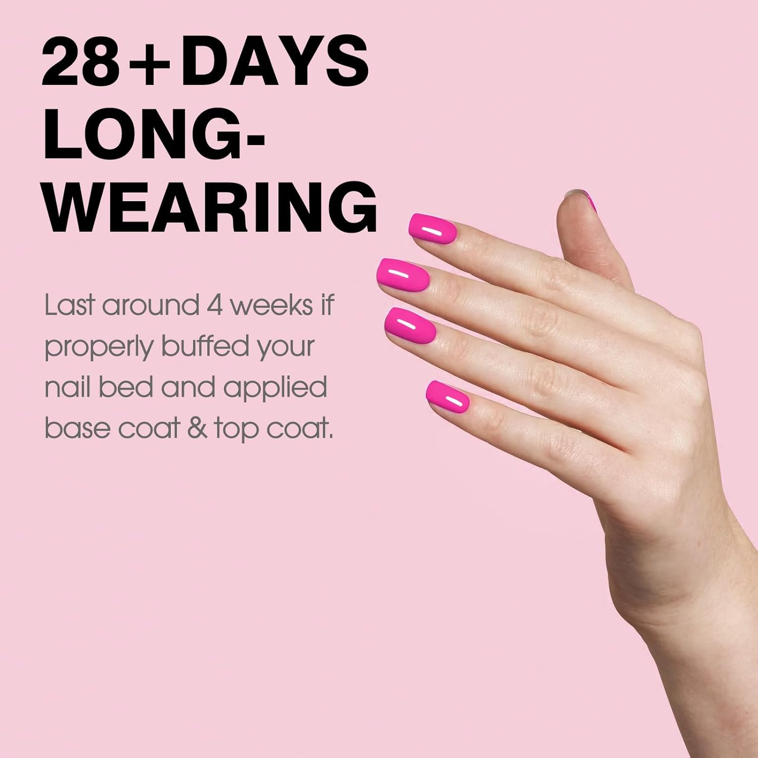 CANNI Hot Pink Nail Gel Polish, 1Pcs Bright Coral Pink Cerise Color High Gloss Soak Off UV Gel Nail French Nail Manicure Salon DIY-BrightBean Baby