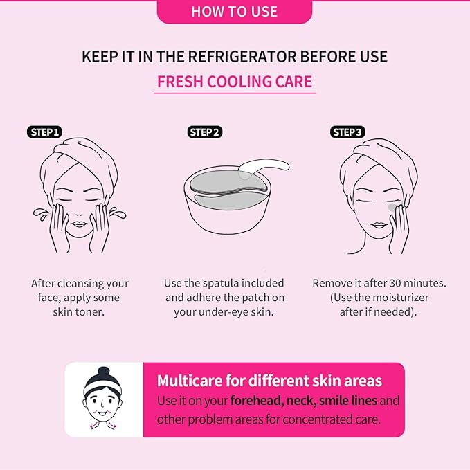 Brightening Hydrogel Eye Patch - Eye Patches for Puffy Eyes and Dark Circles Remover, Under Eye Mask Self Care Gifts for Women - Eye Bag Treatment Skin Care, 60 EA 3.17oz / 90g-BrightBean Baby