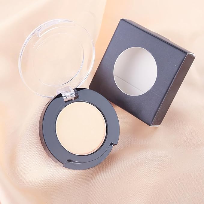 Single Matte Eyeshadow Makeup Palette, Neutral Beige Nude Eyeshadows Singles, Monochrome Eye Shadow Palette Makeup for Women, de sombras de ojos, Highly Pigmented Daily Evening Girls Eyeshadow-BrightBean Baby