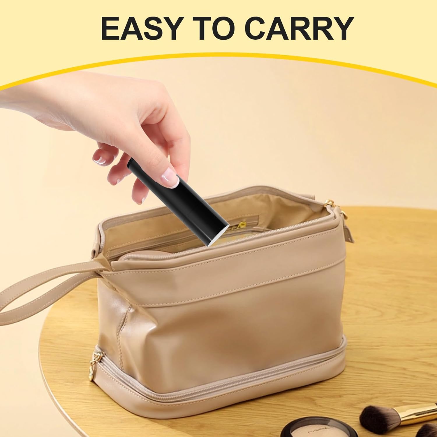 Empty Lip Balm Tubes for DIY Lipstick with Leak-proof Caps, 100-Pack Lip Balm Containers BPA Free, Black-BrightBean Baby