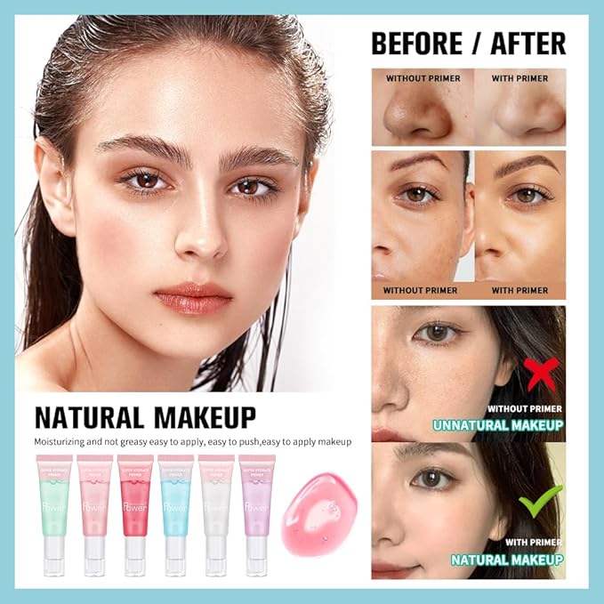 Super Hydrate Primer - Translucent Gel Formula for Long-lasting Makeup | Works on All Skin Types and Tones, Perfect Pre-makeup Primer (02 +4% Niacinamide)-BrightBean Baby