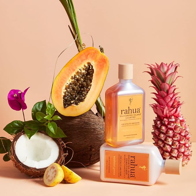 Rahua Enchanted Island Hair Conditioner with Biotin, 9.3 Fl Oz, Supports Strength, Hair Growth & Shine, All Hair Types, Vitamin C, E, A, B6, Coconut Guava Scent, Nourishing Hair Care for Men and Women-BrightBean Baby