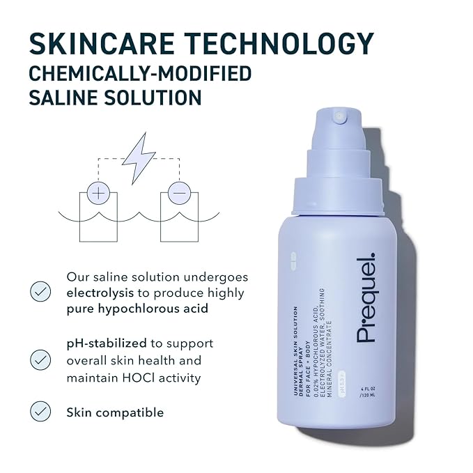 Skin Universal Skin Solution Hypochlorous Acid Spray for Face and Body. HOCL Facial Cleanser and Dermal Spray with Electrolyzed Water and Mineral Complex. pH-Stabilized Skin Care. 4oz-BrightBean Baby