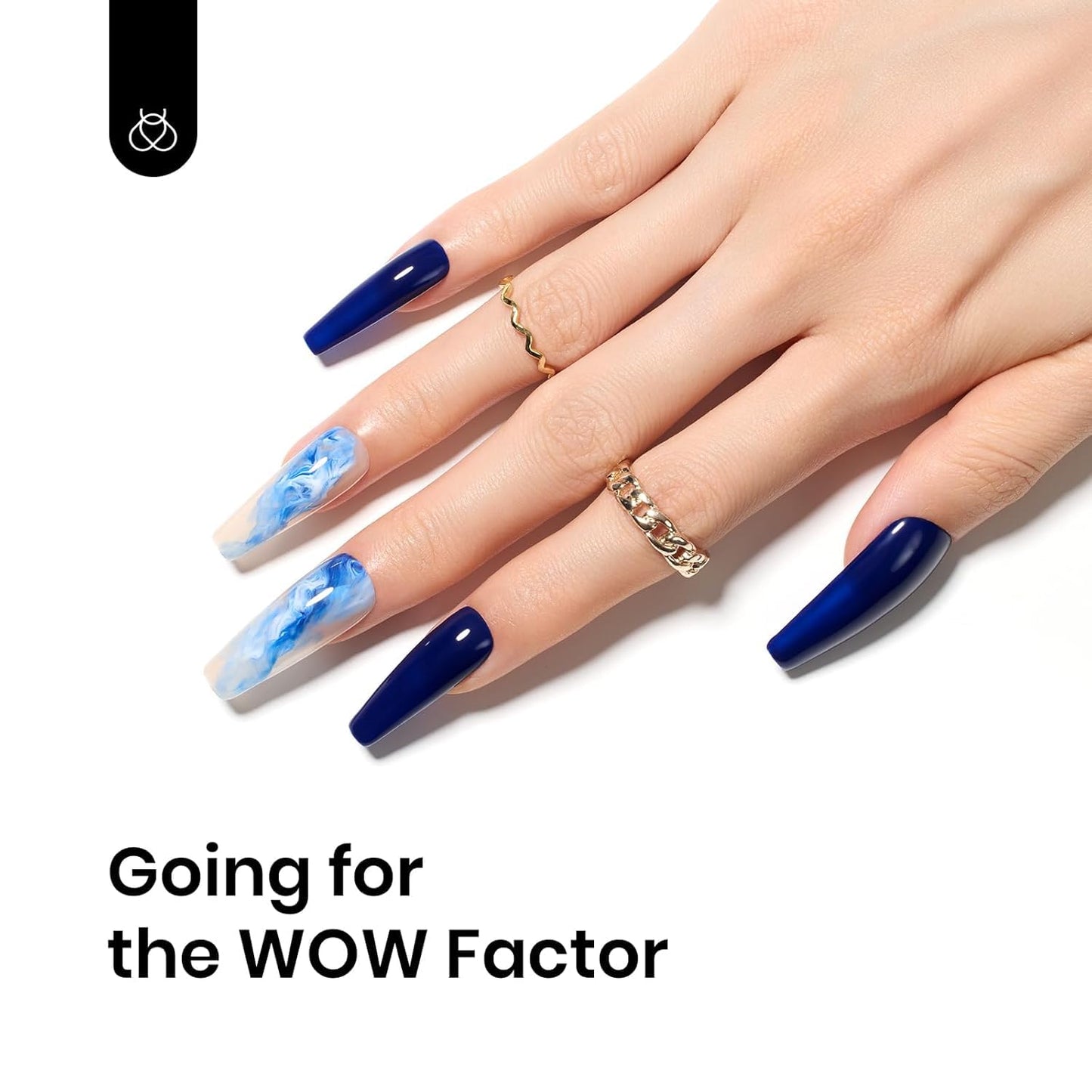 Beetles Navy Blue Gel Nail Polish, 15ml Midnight Ocean Dark Blue Soak Off Uv LED Nail Lamp Gel Nail Polish Manicure Salon and DIY at Home-BrightBean Baby