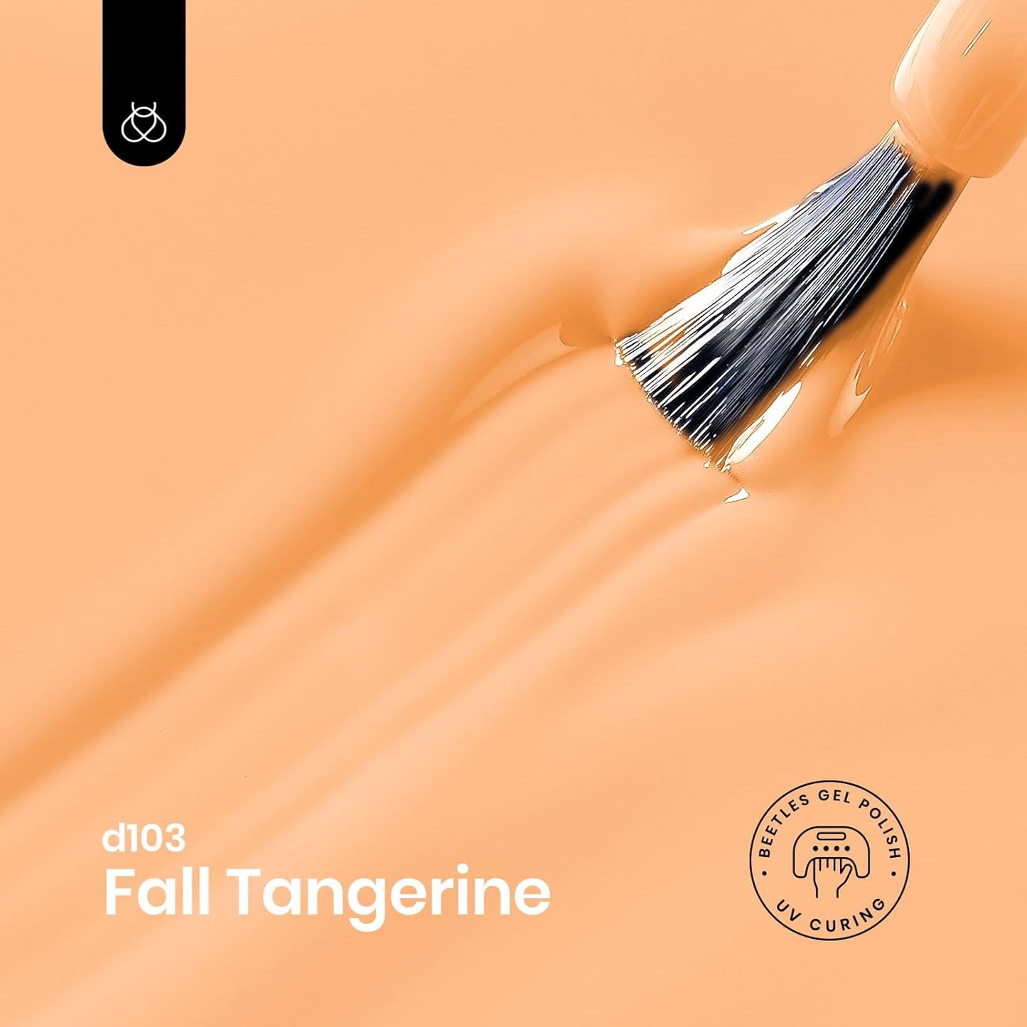 Beetles Burnt Orange Gel Nail Polish, 15Ml Light Persimmon Polish Orange Nail Polish Gel Tropical Soak Off Uv Led Nail Lamp Manicure Salon Diy at home Gift for Women-BrightBean Baby