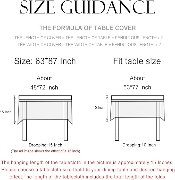 patdrea Designer Beige Tablecloth for Rectangle Table,Elegant Linen Floral Pattern French Table Cloth,Decor Cover Cloth for Kitchen Dining Christmas,Thanksgiving,Party,63"x87"-Istana a