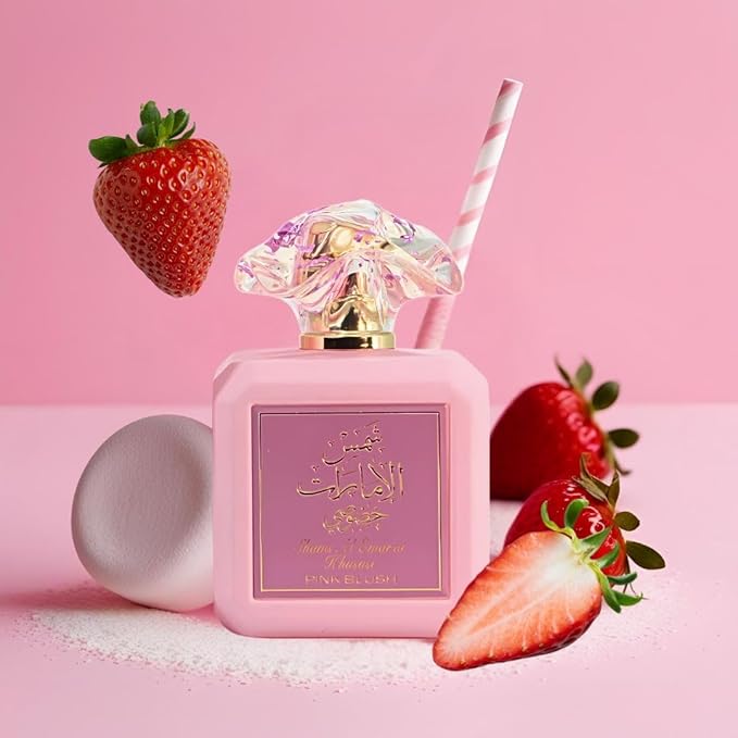 Ard Al Zaafaran Pink Blush Shams Al Emarat Khususi Eau De Parfum For Women Spray 100 ML (3.4 OZ) Long Lasting Arabian Perfumes For Women - Elegant & Sweet Ladies Perfume for Every Occasion (Pack of 3)-BrightBean Baby