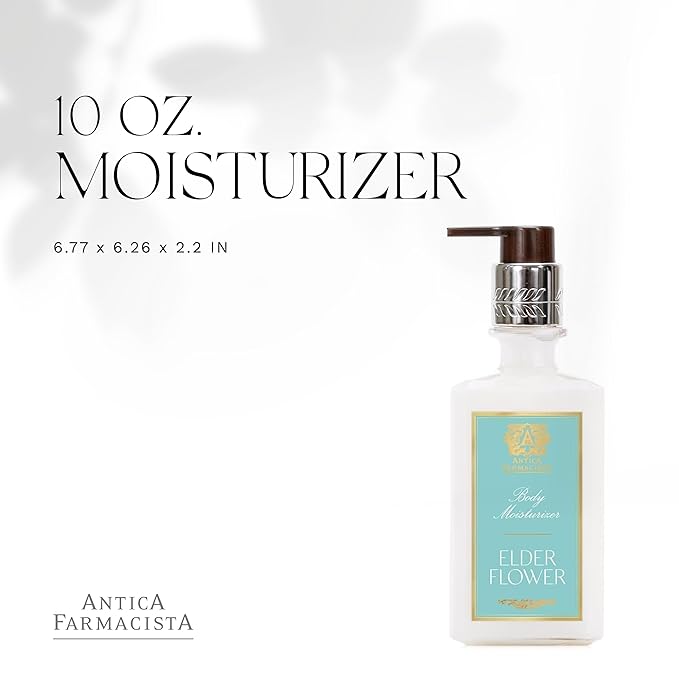 Antica Farmacista Body Moisturizer - Moisturizing Scented Lotion - Premium Body Moisturizer - Luxury Gift for Women & Men - Hand & Skin Hydration - Elderflower, 10 Fl Oz-BrightBean Baby