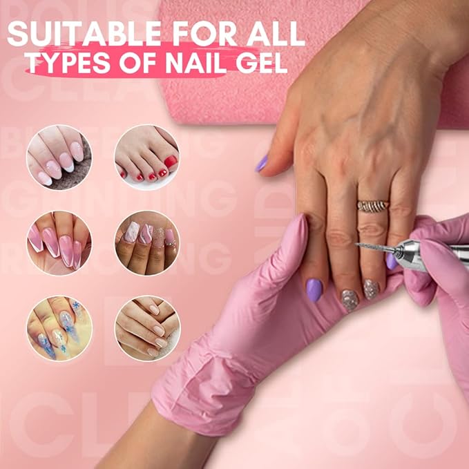 Makartt Nail Drill - Portable Electric Nail File Machine Geneviere E File Pink JD700 Professional 30000RPM Manicure Drill for Acrylic Nails Poly Nail Gel Polish Beauty Gift-BrightBean Baby