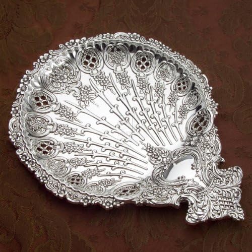 Peacock Design Snack Plate