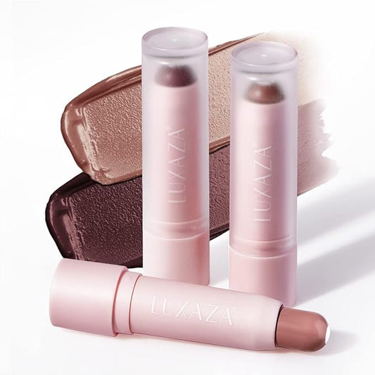 2PCS Tinted Lip Balm Chapstick with Color, Natural Semi - Gloss Finish, Hydrating/Coloring 2 in 1 Moisturizer Lip Stick for Girls & Women #01＋#05-BrightBean Baby