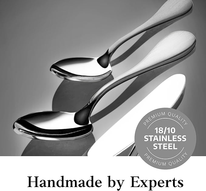 Artaste Rain 18/10 Stainless Steel (Matte, Dinner Spoon (12-Piece))