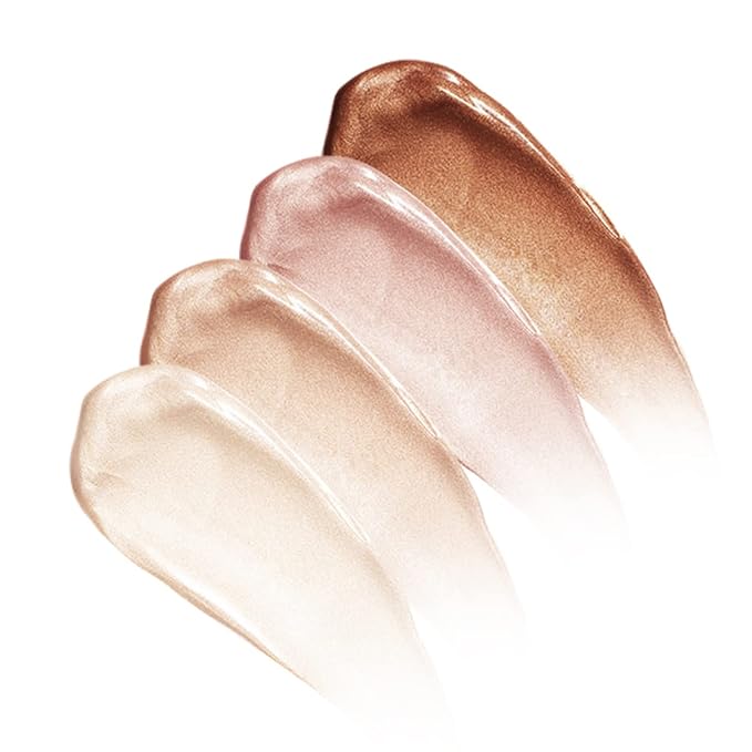 Liquid Highlighter Natural Glow For Face & Body, Waterproof Moisturizing Light Liquid Luminizer For Long Lasting Shimmer, Contour Highlighter Stick Easy to Apply with Cushion Applicator-BrightBean Baby