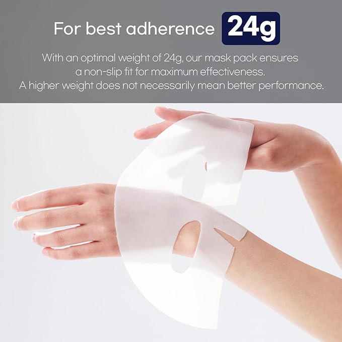 WELLDERMA Sapphire Collagen Face Mask Premium Impact Fitting Overnight Face Mask 8EA-Korean Face Sheet Mask for all skin types-Hydrating facial mask sheets-Patented Structure Hydrogel Type-Niacinamide-BrightBean Baby