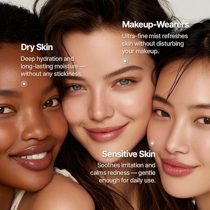Triple Active Mist, Korean Skincare Glow Spray Serum, Hydrating All-in-One Face Treatment for Radiant, Dewy Skin, Lightweight Daily Routine Care with NK Cell Technology-BrightBean Baby