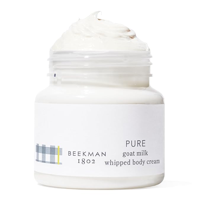 Beekman 1802 Whipped Body Butter Cream with Goat Milk - Deeply Moisturizes, Softens Skin - Natural & Gentle for All Skin Types - Non-Greasy, Cruelty-Free, 8 oz-BrightBean Baby