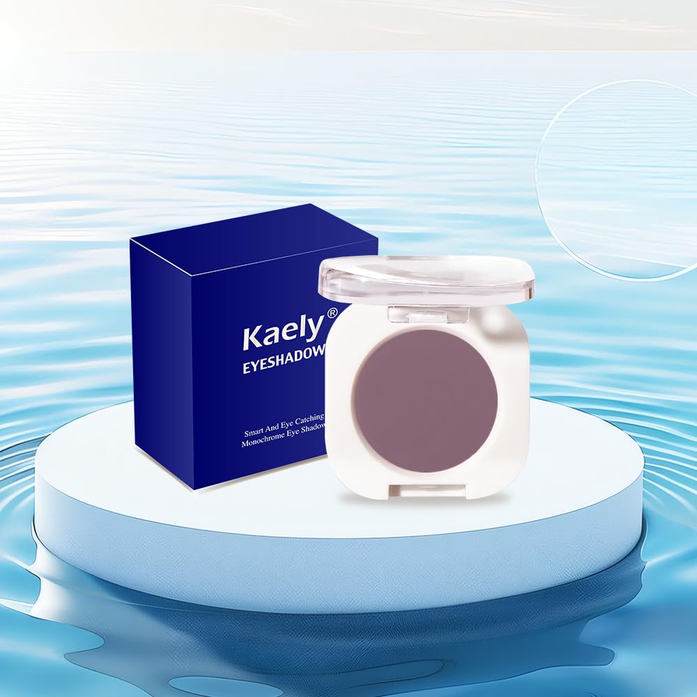 Single Matte Eye Shadow Palette Makeup, Plum Matte Eyeshadow for Women, Monochrome Eye Shadow Makeup, Pigmented Waterproof Sombras Para Ojos, Vegan, Talc, Paraben & Cruelty Free, 30-BrightBean Baby