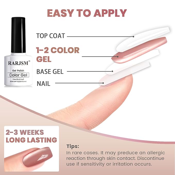 RARJSM Nude Glitter Cat Eye Gel Nail Polish Set 6Pcs Ceramics Pink Light Purple Brown Velvet Shimmer Smoothie Cateye Gel Polish with Magnetic Stick UV LED Curing Require Home Salon Nail Design-BrightBean Baby