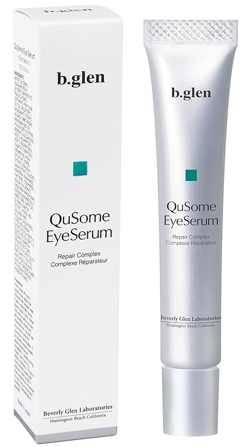 [[]b.glen QuSome Eye Serum (12g/0.42Oz.) Smooths Fine Wrinkles and Dry Skin Around The Eye Area. Moist yet Stretchy Textured with a Slightly Pink Hue from The Materra Powder.-BrightBean Baby