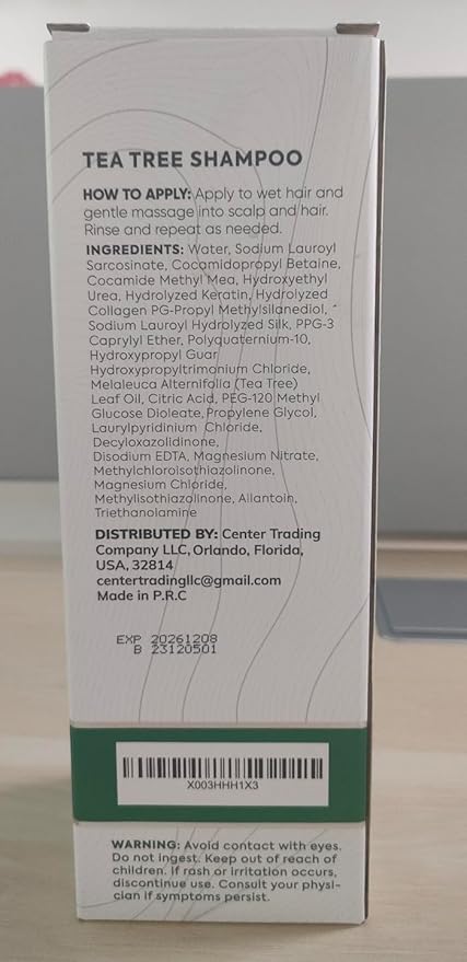 Tea Tree Oil Shampoo - Sulfate and Paraben Free with Collagen Keratin - Ideal for Women and Men with Oily Hair and Scalp Buildup - Anti Dandruff Treatment for Itchy, Dry Scalps – Salon Grade Products-BrightBean Baby