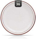 Stoneware Narrow Rim Brown Speckle, Plate 5.5", Case of 36