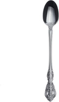 Oneida Silverware Set, Michelangelo Fine Flatware Tall Drink Spoon, Service For 1, Dishwasher Safe, 18/10 Stainless Steel, Mirror Finish, Home and Kitchen Utensils, Long Drink Spoon (Silver, 1 Piece)