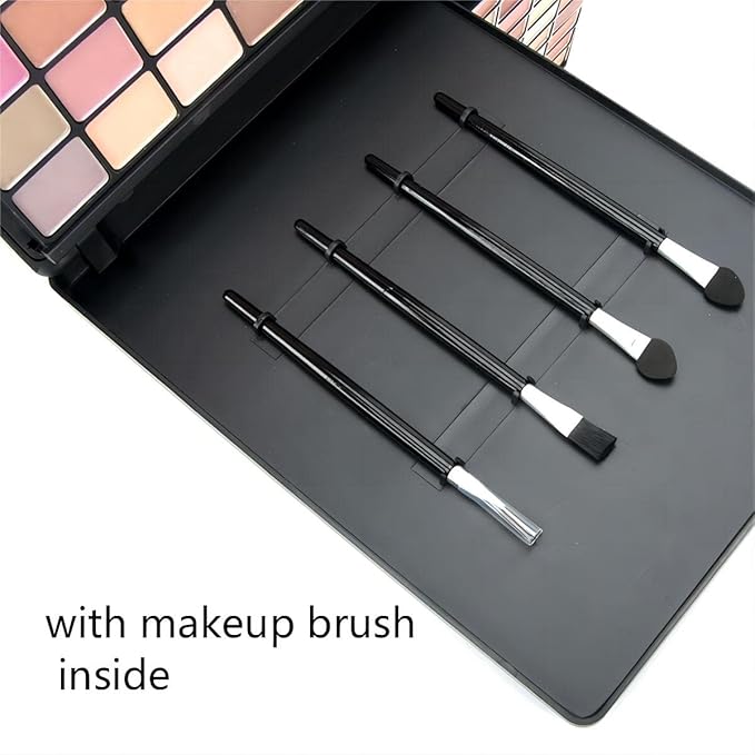 Professional Multi-in-one Makeup Gift Kit for Women - 90 eyeshadow Palette,8 Lipstick Set Lips,8 blush,5 concealer,4 brushes With Mirror,for girls, beginners and professionals Gift Kit-BrightBean Baby