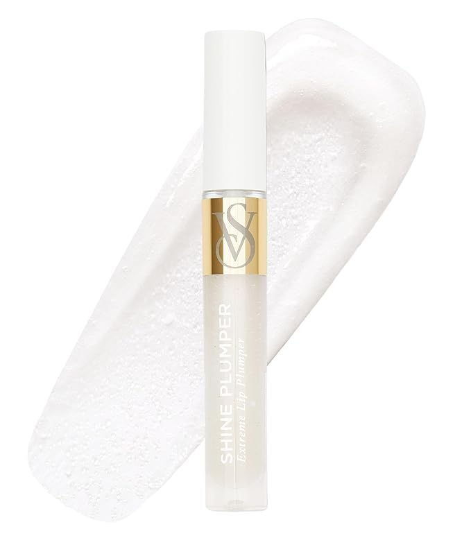 Victoria's Secret Shine Plumper Extreme Lip Plumper in Crystal Clear, Plumping Lip Gloss for Women with Marine Collagen Microspheres, Lip Treatment-BrightBean Baby