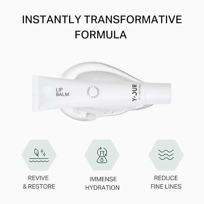 Y’OUR Intensive Lip Balm | Overnight Lip Mask: Lightweight & Comforting with Natural Shea Butter & Rosehip Oil; Extreme Moisturizer for Dry Lips. Paraben & Silicon-Free. Made in USA. 15ml (0.5 oz.)-BrightBean Baby