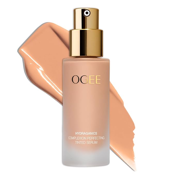 Ogee Complexion Perfecting Liquid Foundation - Lightweight Tinted Moisturizer For Face (Larch 2.25C - Light Medium, Beige Undertones) - with Vitamin C & Jojoba Oil - Certified Organic & Made in USA-BrightBean Baby