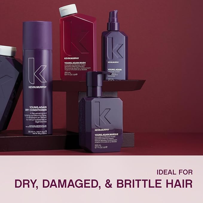 KEVIN.MURPHY YOUNG.AGAIN.WASH - Moisturising Anti-Ageing Shampoo - For Ageing, Damaged & Brittle Hair - Hair Repair - Amino Acids & Lotus Flower Extract - Sulphate & Paraben Free - 250 mL / 8.4 fl oz-BrightBean Baby