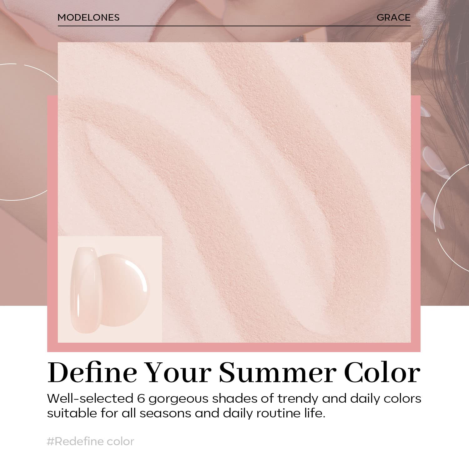 Modelones Dip Powder Nail Art Translucent Sheer Nude Color, 28 Long-Lasting Build Powder Salon DIY at Home No Lamp Cured-BrightBean Baby