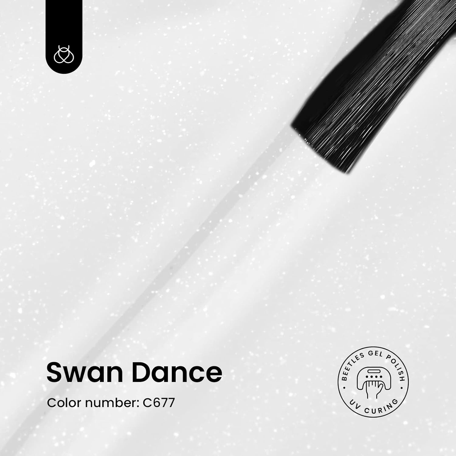 Beetles White Gel Nail Polish-15 ml Shimmer Glitter Milky White Gel Nail Polish Soak Off UV/LED Lamp Nail Art Manicure Salon DIY for French Nail Home Gift for Women Girls-BrightBean Baby