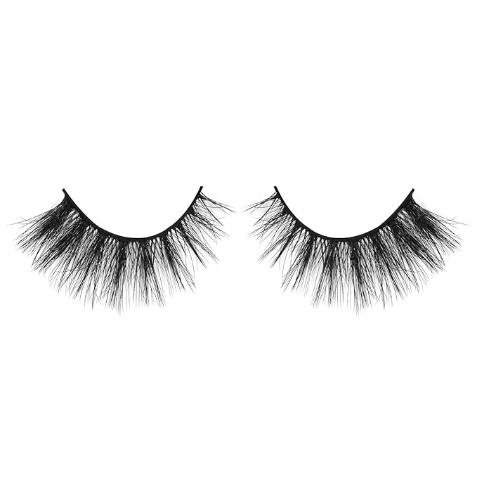 Onlyall Lashes Mink False Eyelashes Natural Wispy Lashes Soft Faux Mink Lashes Fluffy False Lashes 16MM A04-BrightBean Baby