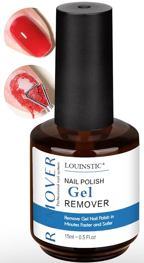LOUINSTIC Gel Nail Remover - 1 PC,Fast Acting, No Soaking or Wrapping,2-5 Minutes to Easily Remove Gel Nail Polish,Gentle on Nails, Portable Design, Ideal for Home Nail Care Kit-BrightBean Baby