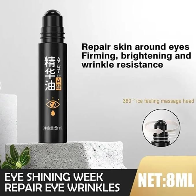 Time Eraser Rollerball, Retinol Anti-Wrinkle Eye Serum Oil, Eye Oil Roller, Reduces Fine Lines, Anti Wrinkle Serum For Eye-BrightBean Baby