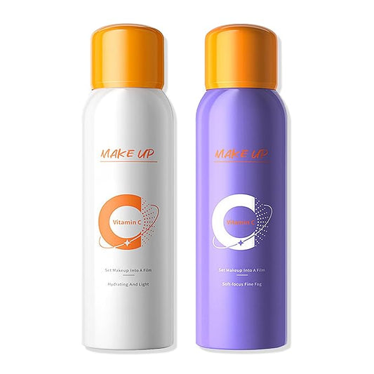 2PCS Makeup Setting Spray for Face,Waterproof Setting Spray for Makeup,Long Lasting Oil Control Finishing Holding Face Mist,Refreshing Hydrating Glossy and Matte Fixing Facial Mist Make Up Set A1-BrightBean Baby