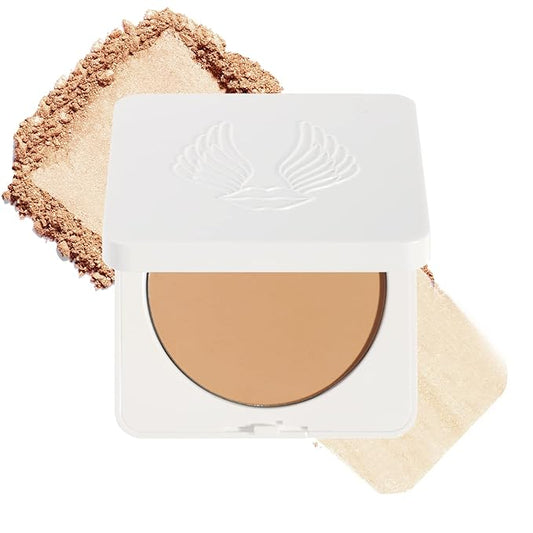 True + Luscious Sheer Halo Complexion Powder – Natural Matte Finish Foundation, Sheer to Medium Coverage – Clean, Vegan and Cruelty Free Powder Foundation – 0.32 oz-BrightBean Baby