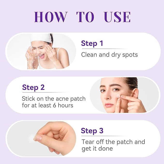 Overnight Pimple Patches for Face - Maximum Strength Hydrocolloid for Cystic Acne & Dark Spots (72 Count) - 10mm & 12mm Medicated Night Time Treatment-BrightBean Baby