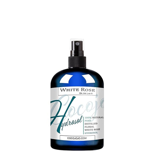 Dr Joe Lab White Rose Water Hydrosol - Pure Natural Distilled Bulgarian Rosewater Vegan Hydrating Toning Spray Mist Face Hair Skin Pores Locs Dreads - Packaging May Vary (8 oz)-BrightBean Baby