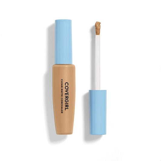 COVERGIRL - Clean Matte Concealer, Oil-Free, Lightweight Formula, Blendable, Natural-Looking Coverage, 100% Cruelty-Free-BrightBean Baby